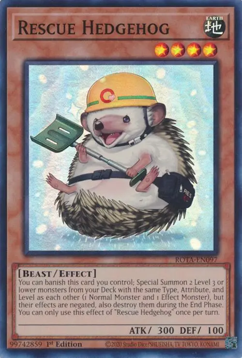 Rescue Hedgehog [Rota-En097] Super Rare 1