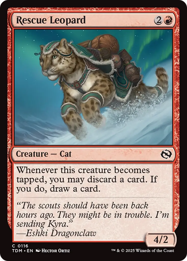 Rescue Leopard [Tarkir: Dragonstorm] 1