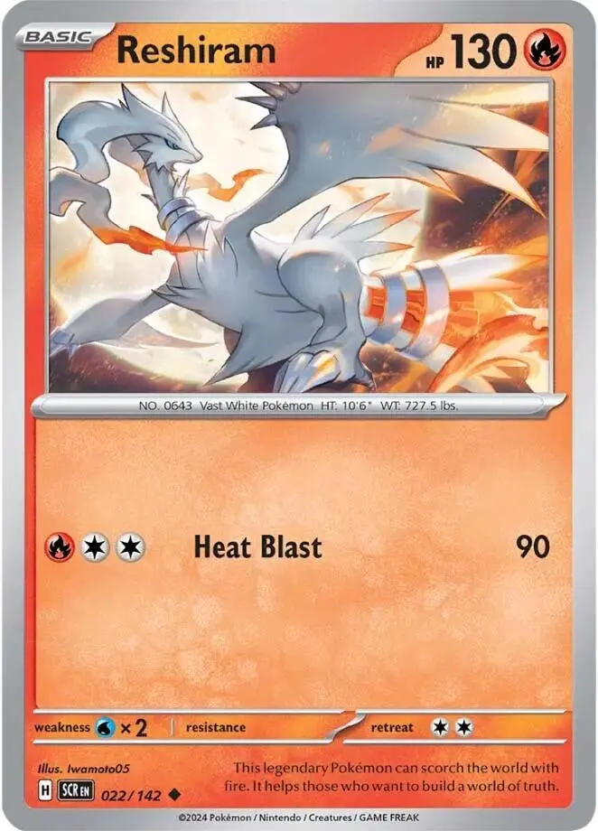 Reshiram (022/142) [Scarlet & Violet: Stellar Crown] 1