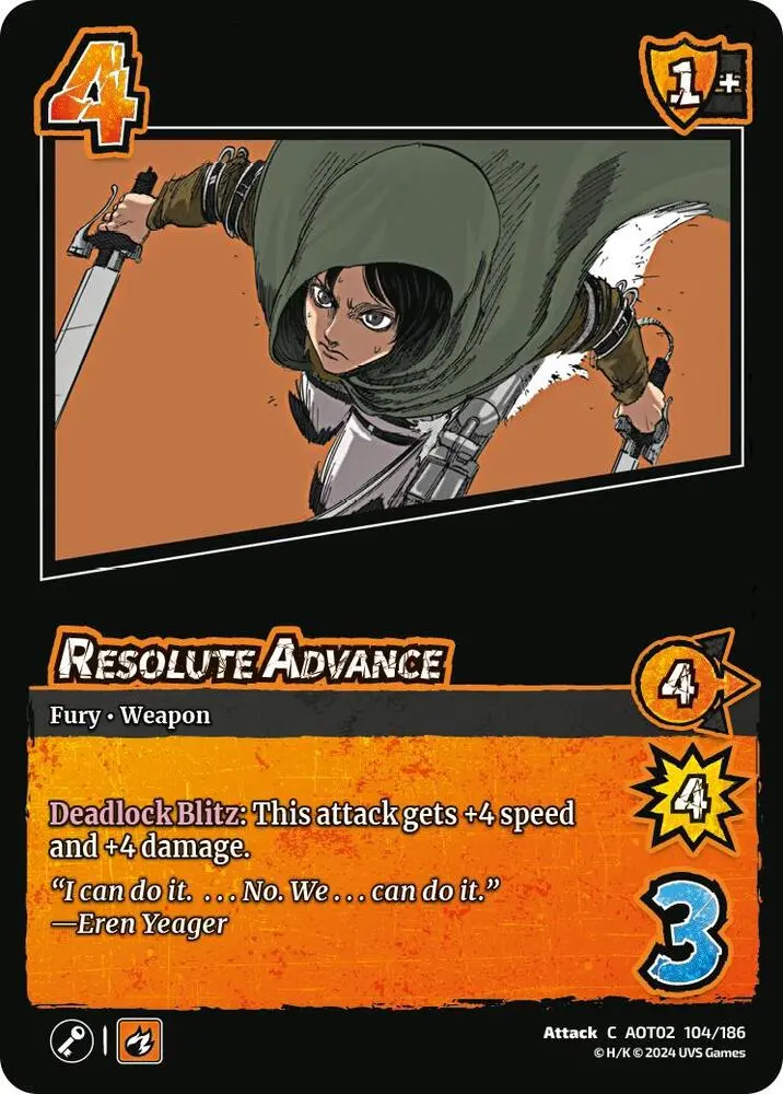 Resolute Advance - Attack On Titan: Origins Of Power (Aot02) 1