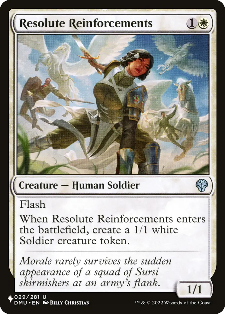 Resolute Reinforcements [The List] 1