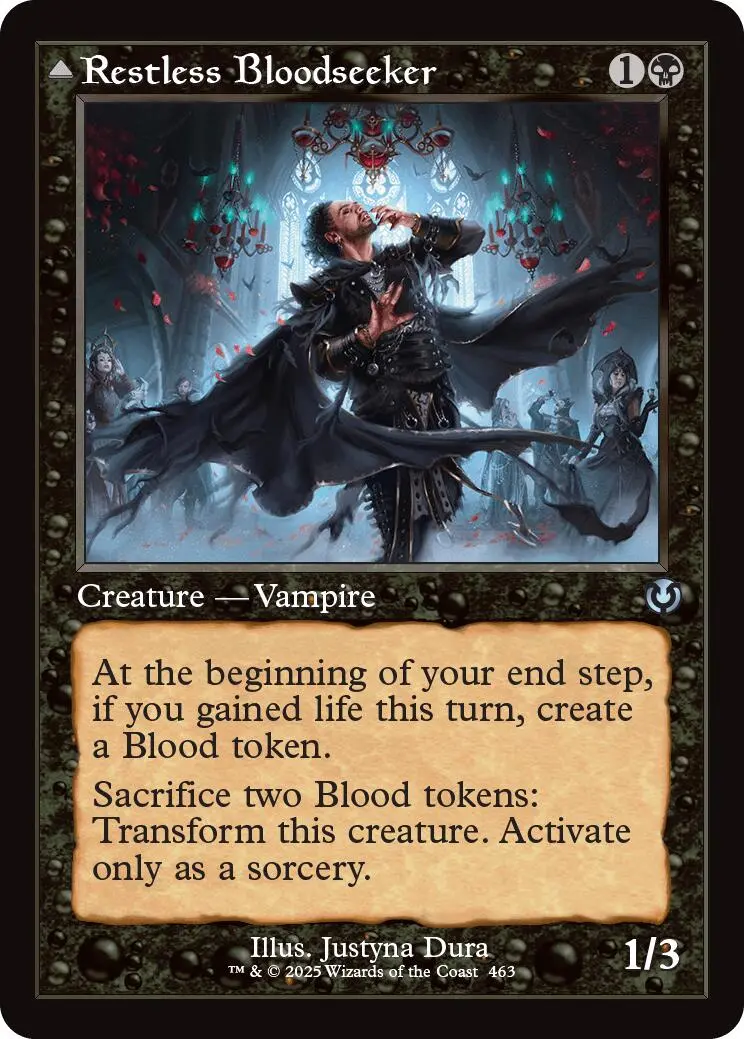 Restless Bloodseeker // Bloodsoaked Reveler (Retro Frame) [Innistrad Remastered] 1