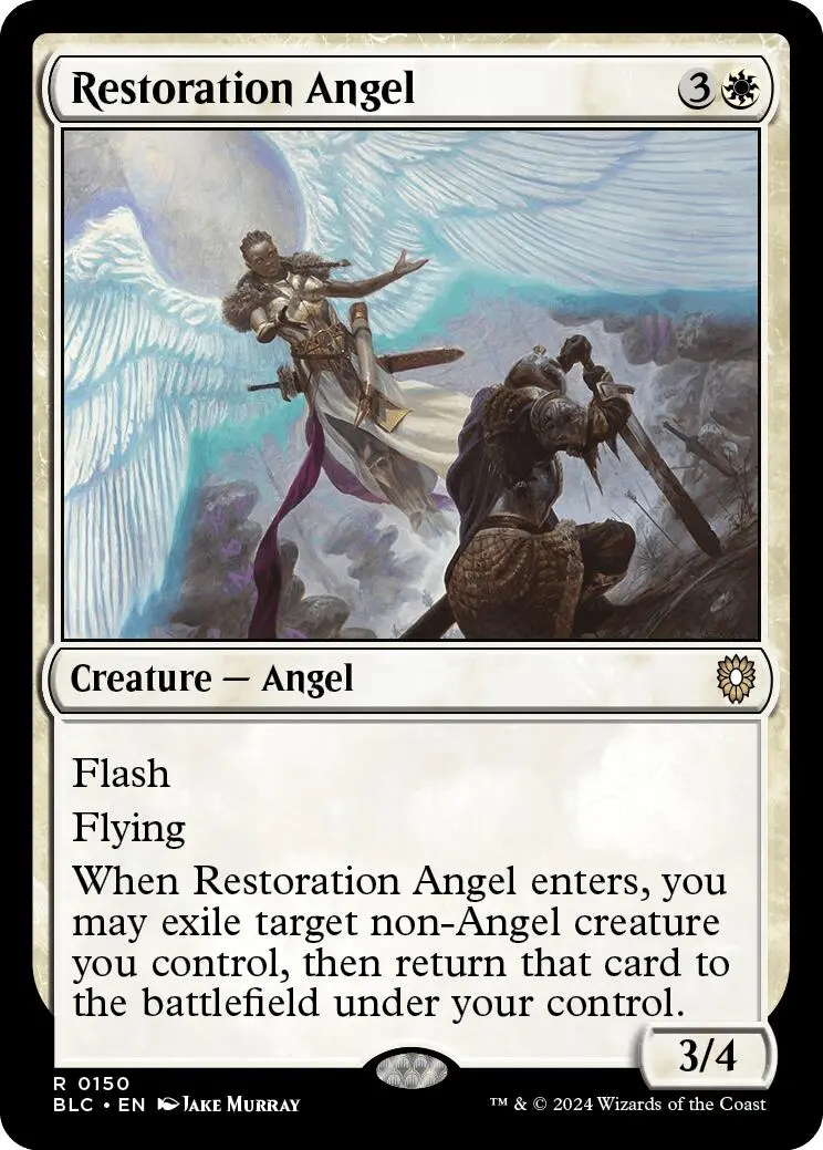 Restoration Angel [Bloomburrow Commander] 1