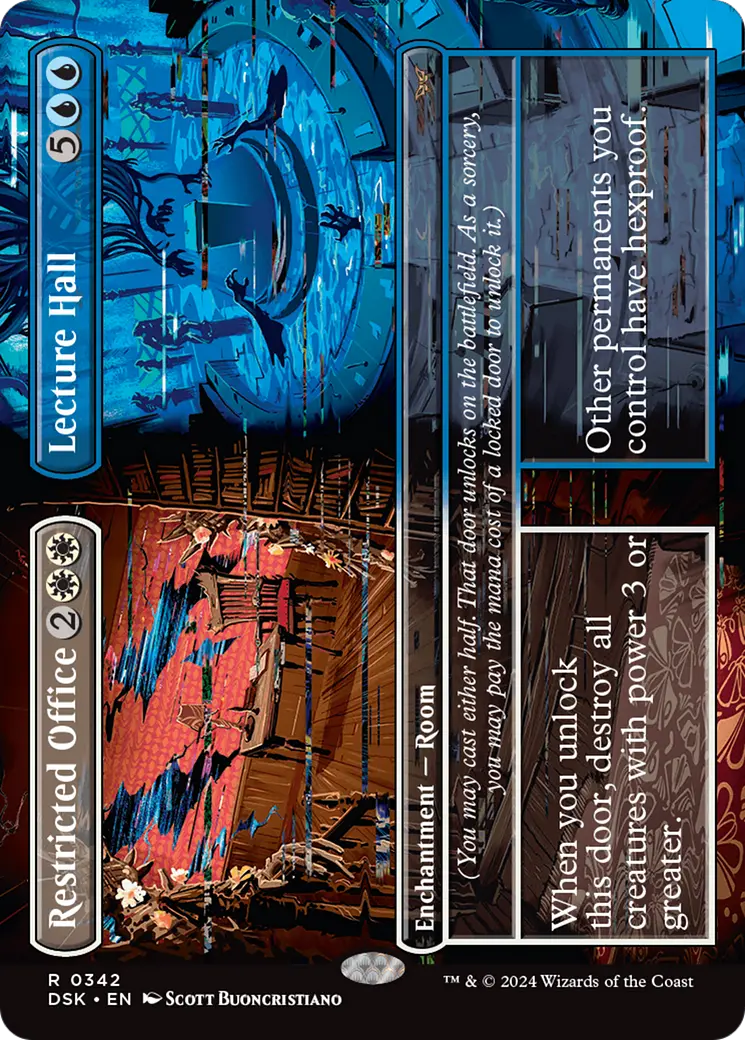 Restricted Office // Lecture Hall (Borderless) [Duskmourn: House Of Horror] 1