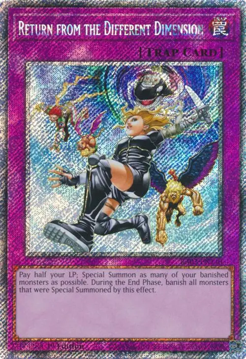 Return From The Different Dimension (Platinum Secret Rare) [Ra03-En140] Platinum Secret Rare 1