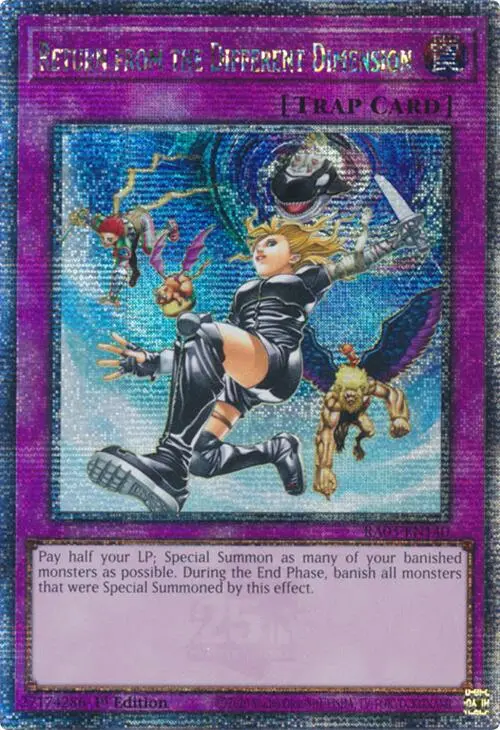 Return From The Different Dimension (Quarter Century Secret Rare) [Ra03-En140] Quarter Century Secret Rare 1