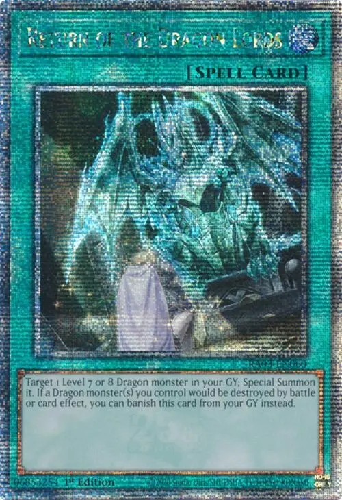 Return Of The Dragon Lords (Quarter Century Secret Rare) [Ra03-En060] Quarter Century Secret Rare 1