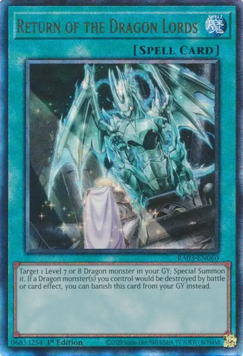 Return Of The Dragon Lords (Utr) [Ra03-En060] Prismatic Ultimate Rare 1