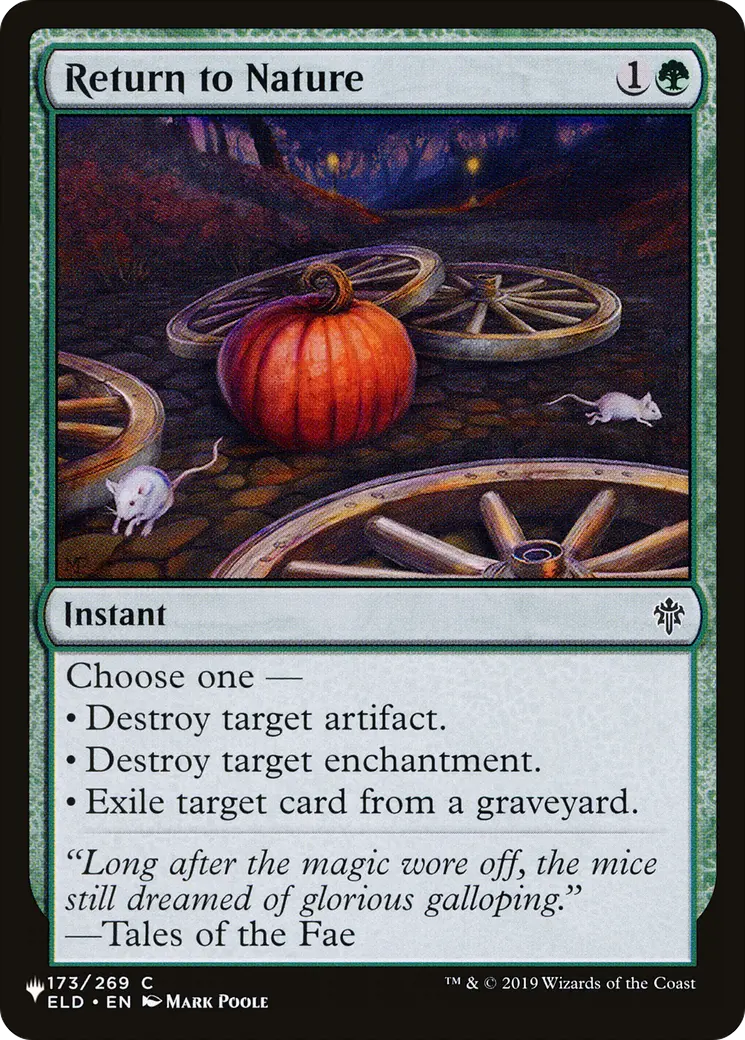 Return To Nature [The List] 1