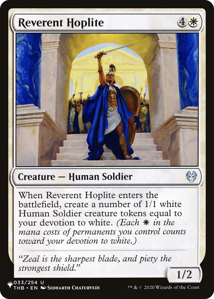 Reverent Hoplite [The List] 1