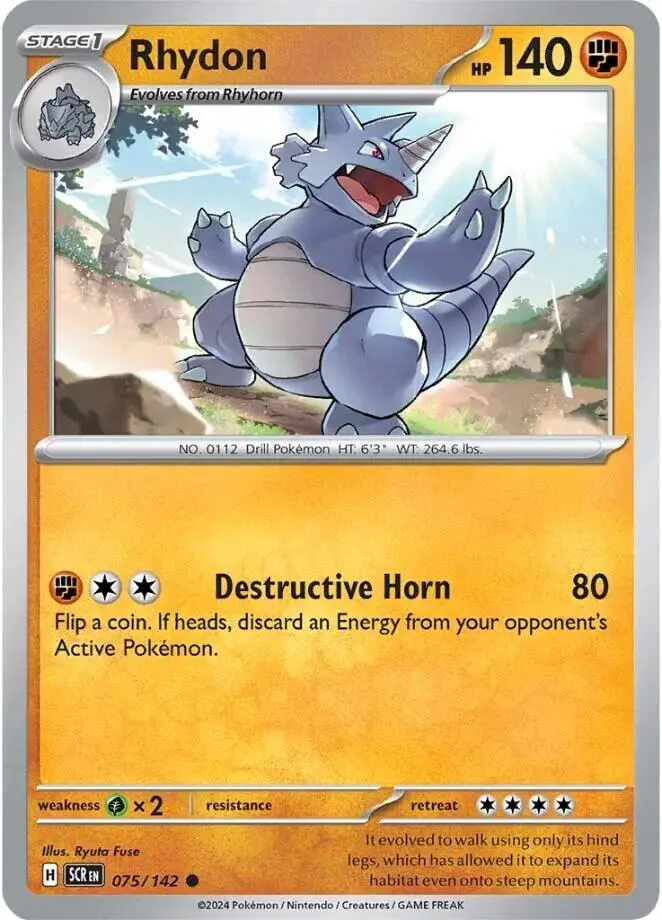 Rhydon (075/142) [Scarlet & Violet: Stellar Crown] 1