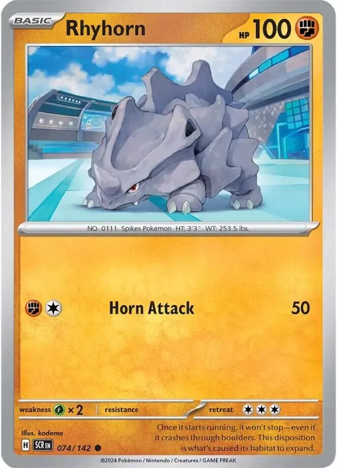 Rhyhorn (074/142) [Scarlet & Violet: Stellar Crown] 1