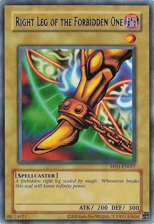 Right Leg Of The Forbidden One [Rp01-En017] Rare 1