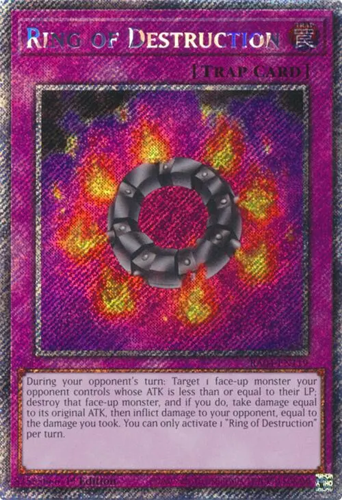 Ring Of Destruction [Ra04-En119] Platinum Secret Rare 1