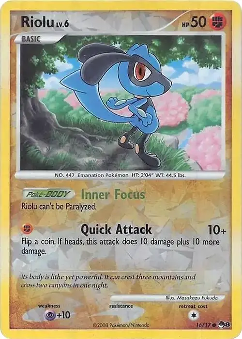 Riolu (016/017) (Cracked Ice Holo) [Miscellaneous Cards] 1