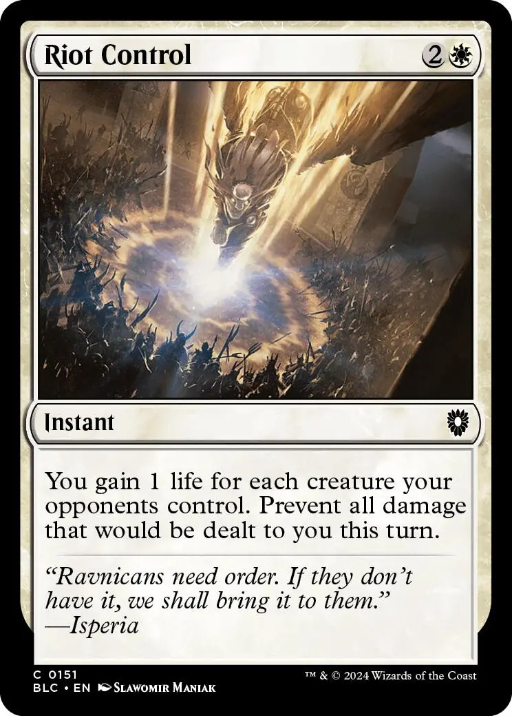 Riot Control [Bloomburrow Commander] 1