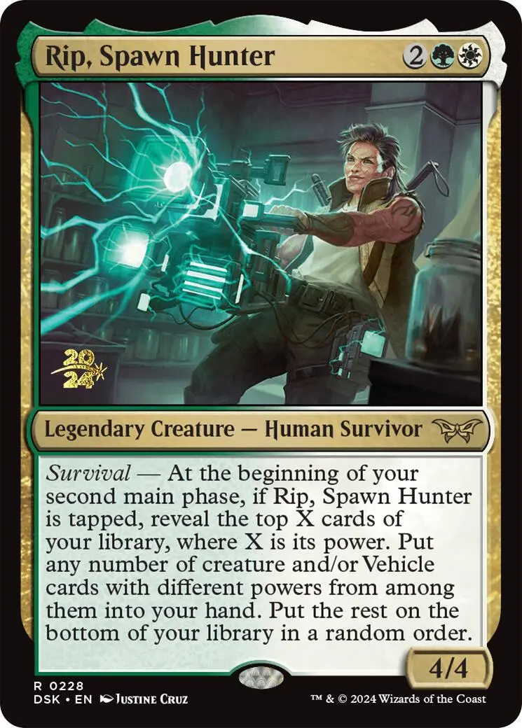 Rip, Spawn Hunter [Duskmourn: House Of Horror Prerelease Promos] 1