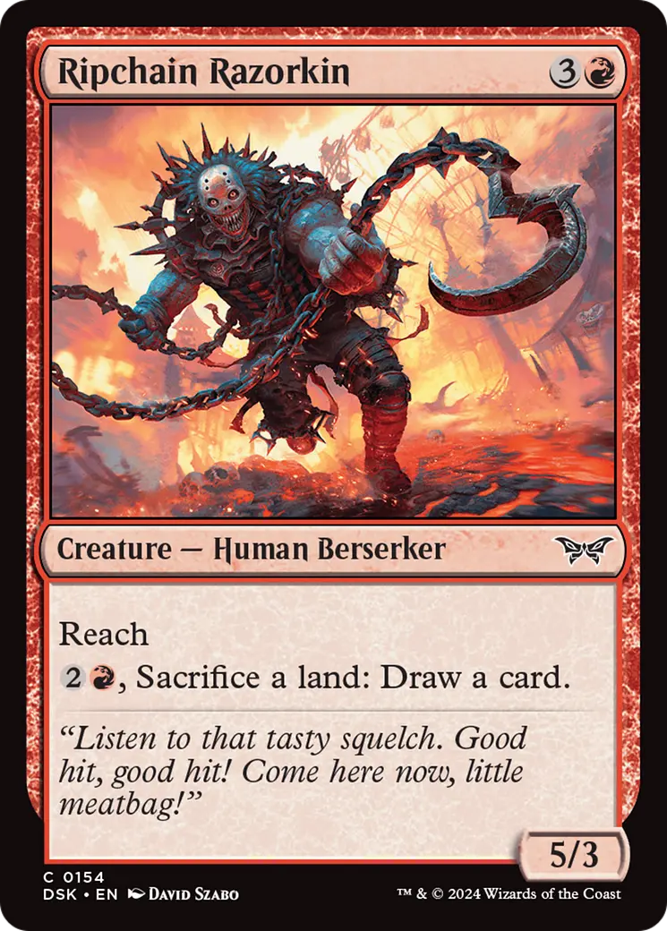 Ripchain Razorkin [Duskmourn: House Of Horror] 1