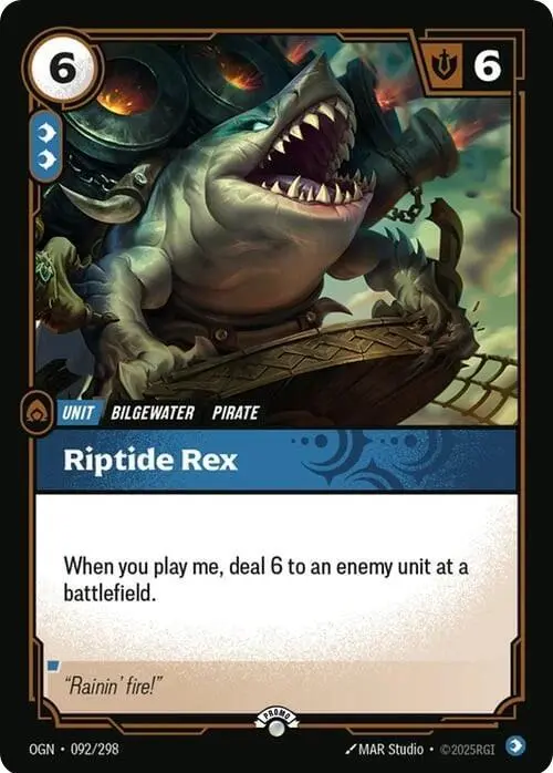 Riptide Rex - Riftbound Organized Play Promotional Cards (Opp) 1