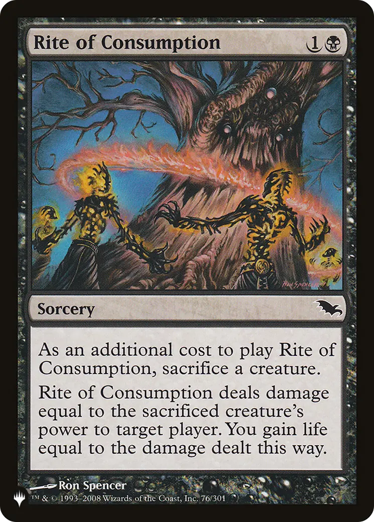 Rite Of Consumption [The List] 1