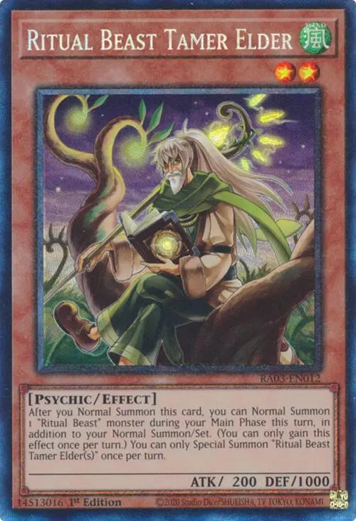 Ritual Beast Tamer Elder (Cr) [Ra03-En012] Prismatic Collector's Rare 1