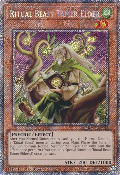 Ritual Beast Tamer Elder (Platinum Secret Rare) [Ra03-En012] Platinum Secret Rare 1