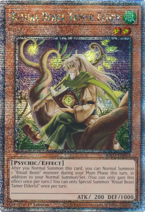 Ritual Beast Tamer Elder (Quarter Century Secret Rare) [Ra03-En012] Quarter Century Secret Rare 1