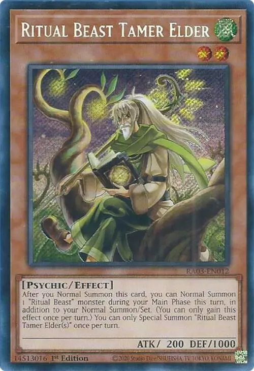 Ritual Beast Tamer Elder (Secret Rare) [Ra03-En012] Secret Rare 1