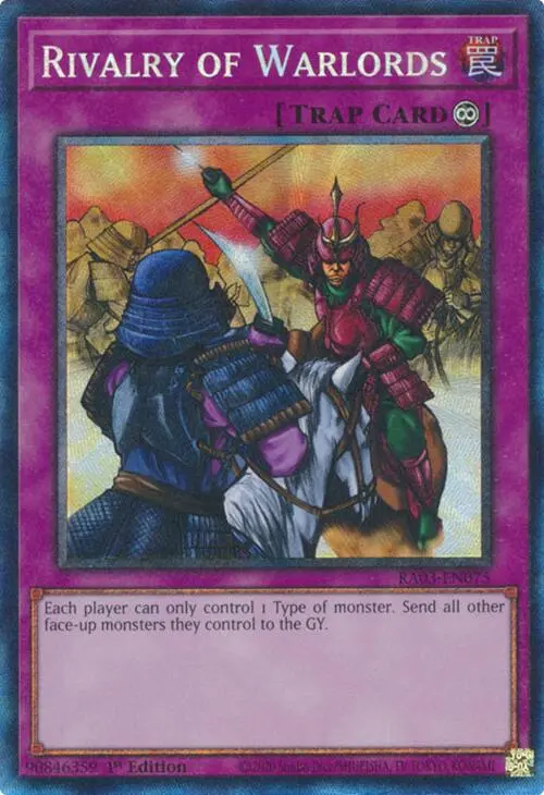 Rivalry Of Warlords (Cr) [Ra03-En075] Prismatic Collector's Rare 1