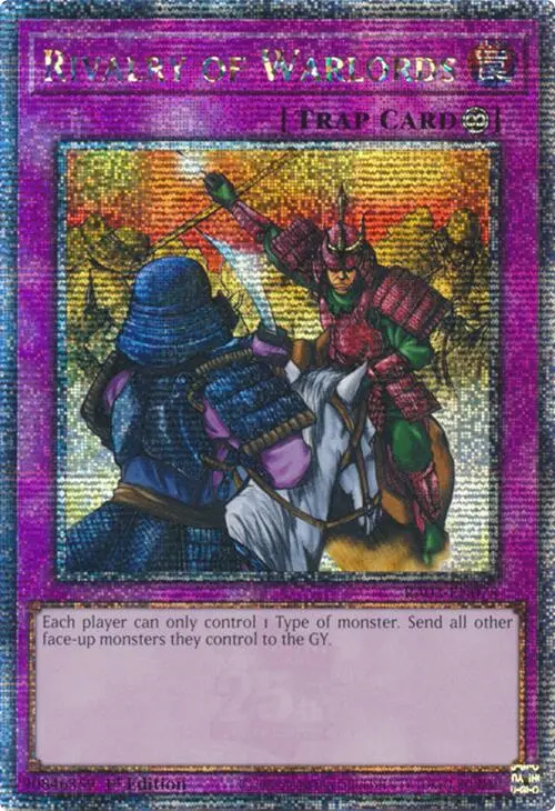 Rivalry Of Warlords (Quarter Century Secret Rare) [Ra03-En075] Quarter Century Secret Rare 1