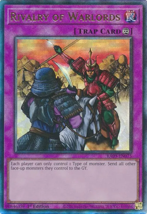Rivalry Of Warlords (Utr) [Ra03-En075] Prismatic Ultimate Rare 1