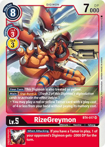 Rizegreymon [Bt4-017] [Great Legend] 1