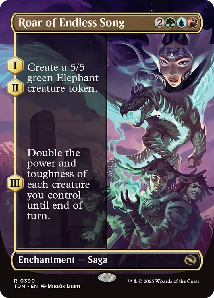 Roar Of Endless Song (Borderless) [Tarkir: Dragonstorm] 1