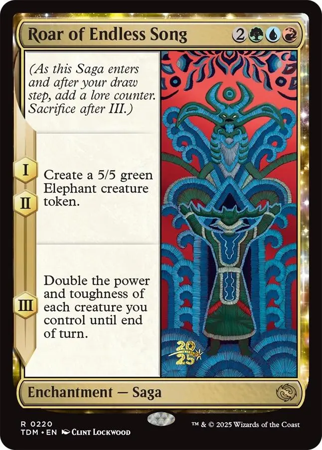 Roar Of Endless Song [Tarkir: Dragonstorm Prerelease Promos] 1