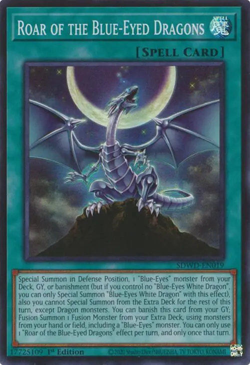 Roar Of The Blue-Eyed Dragons [Sdwd-En019] Super Rare 1