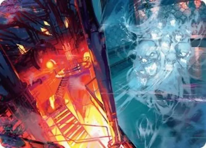 Roaring Furnace // Steaming Sauna Art Card [Duskmourn: House Of Horror Art Series] 1