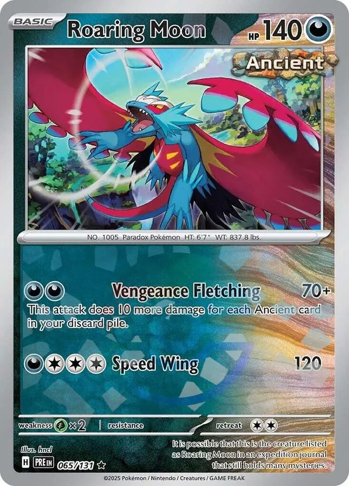 Roaring Moon (065/131) (Poke Ball Pattern) [Scarlet & Violet: Prismatic Evolutions] 1