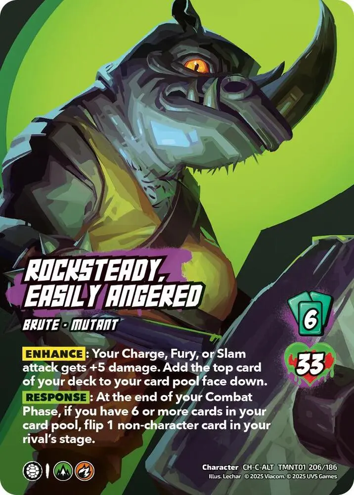 Rocksteady, Easily Angered (Alternate Art) - Teenage Mutant Ninja Turtles (Tmnt) 1