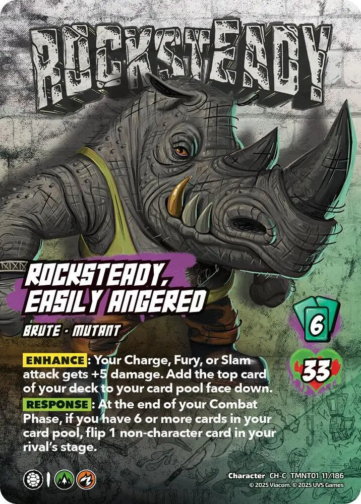 Rocksteady, Easily Angered - Teenage Mutant Ninja Turtles (Tmnt) 1