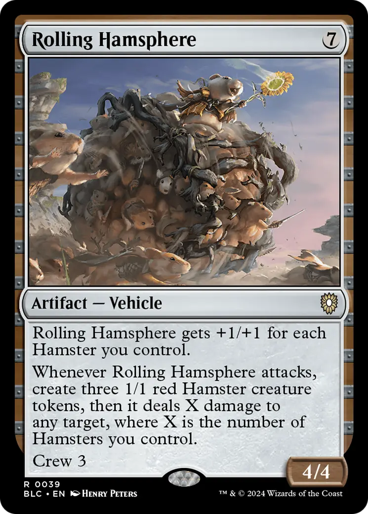 Rolling Hamsphere [Bloomburrow Commander] 1