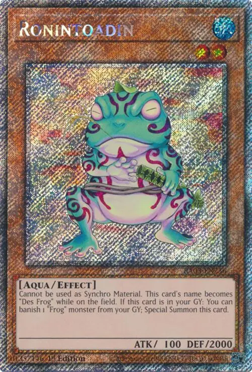 Ronintoadin (Platinum Secret Rare) [Ra03-En236] Platinum Secret Rare 1