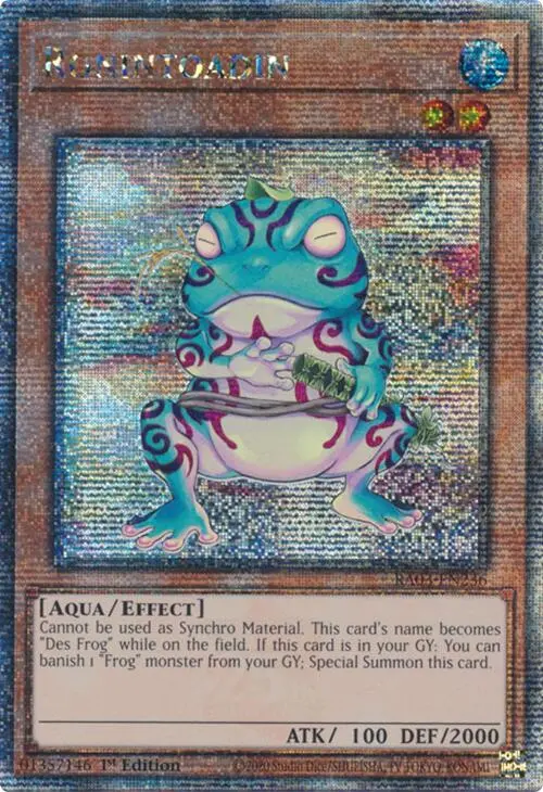 Ronintoadin (Quarter Century Secret Rare) [Ra03-En236] Quarter Century Secret Rare 1