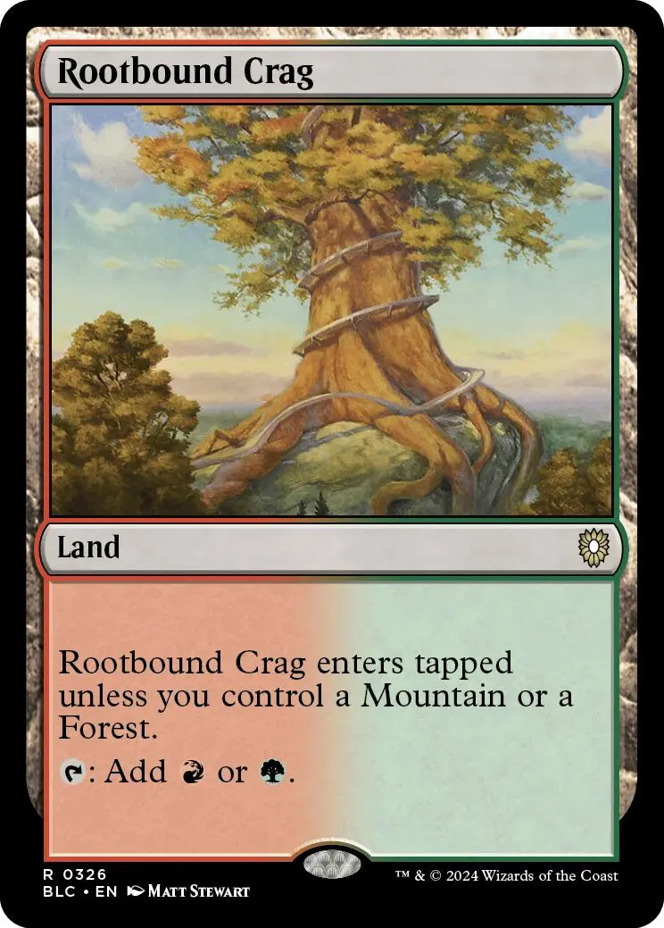 Rootbound Crag [Bloomburrow Commander] 1