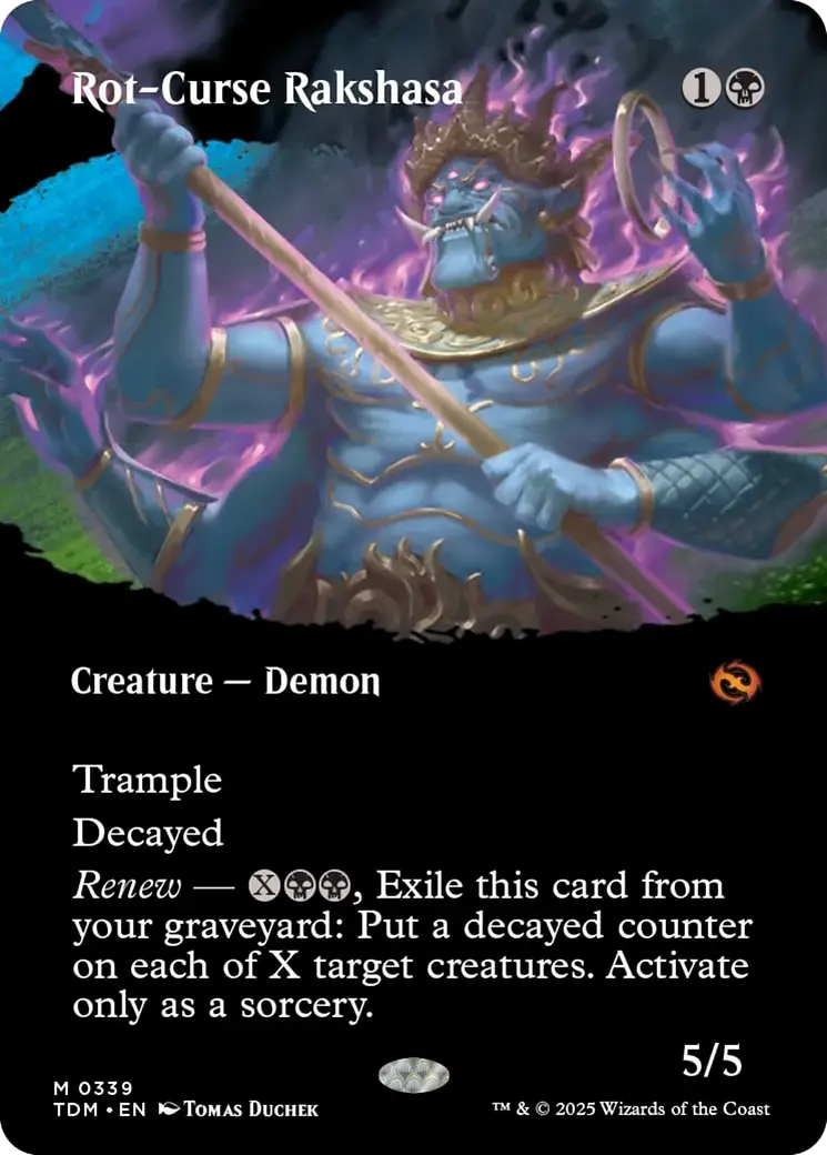 Rot-Curse Rakshasa (Borderless) [Tarkir: Dragonstorm] 1
