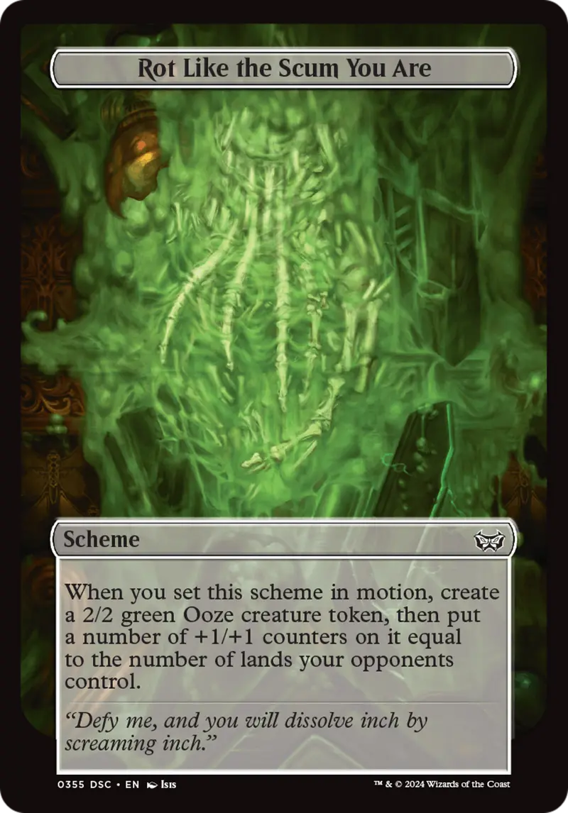 Rot Like The Scum You Are (Full Art) [Duskmourn: Archenemy] 1