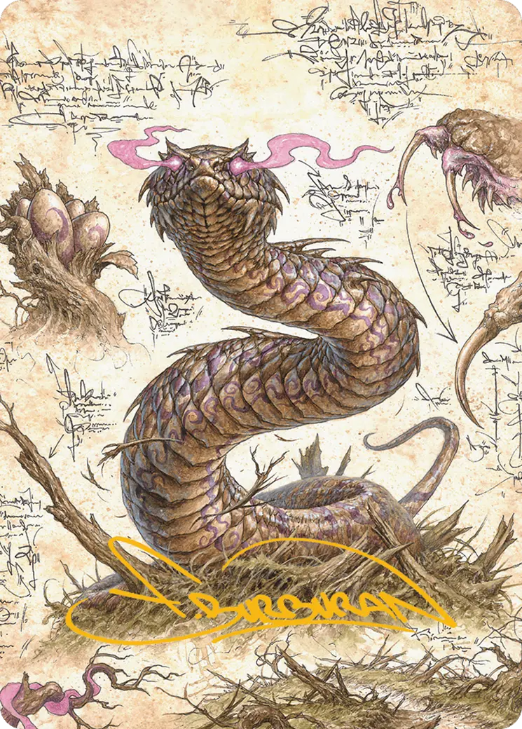 Rottenmouth Viper Art Card (Gold-Stamped Signature) [Bloomburrow Art Series] 1