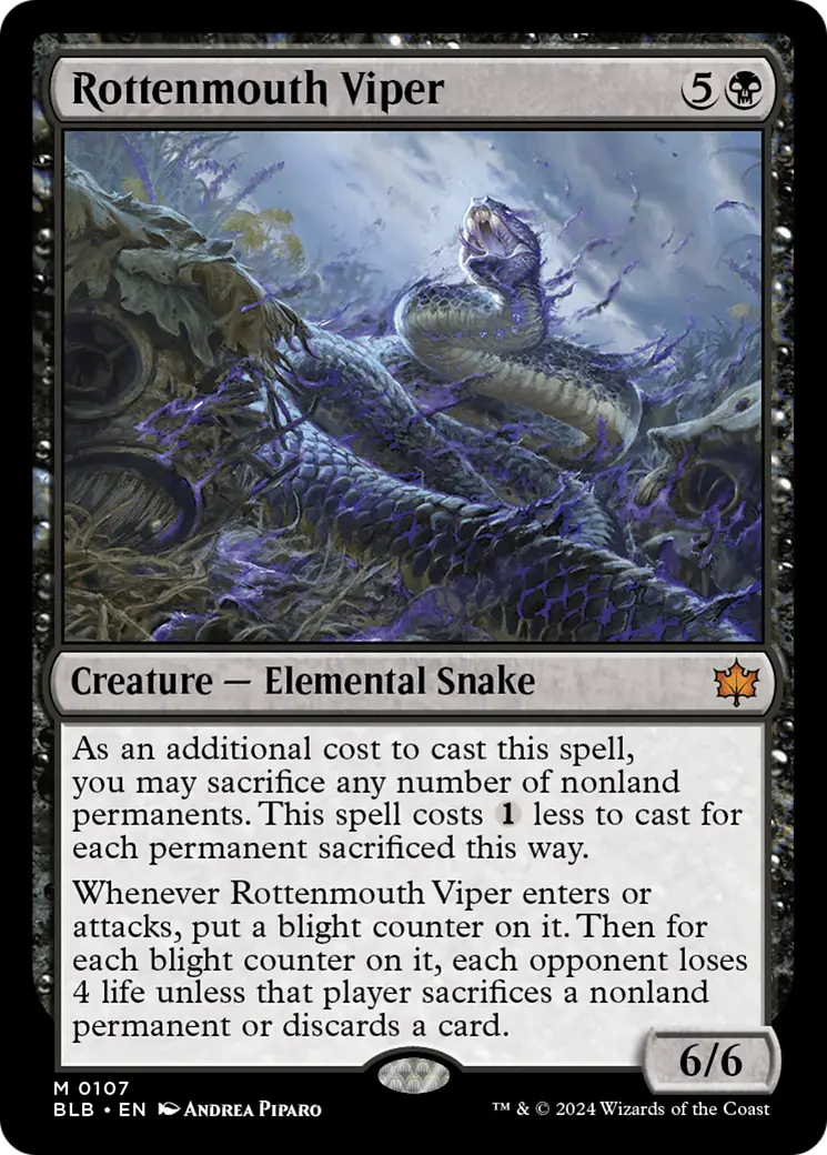 Rottenmouth Viper [Bloomburrow] 1