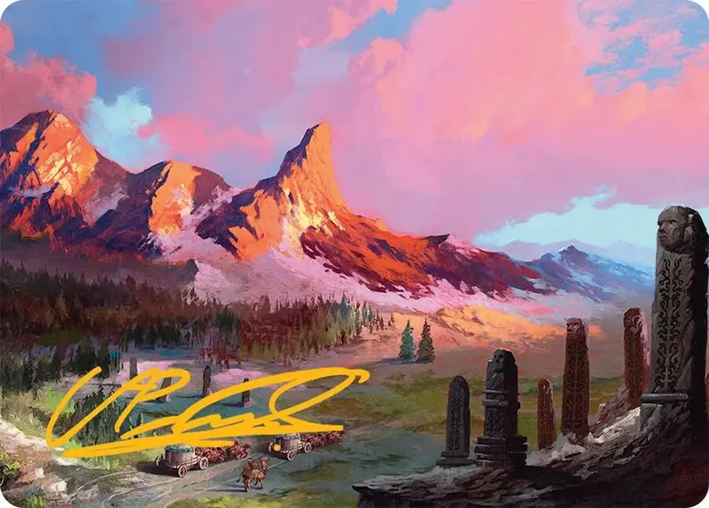 Rugged Highlands Art Card (29/54) (Gold-Stamped Signature) [Tarkir: Dragonstorm Art Series] 1