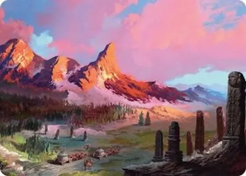 Rugged Highlands Art Card (29/54) [Tarkir: Dragonstorm Art Series] 1