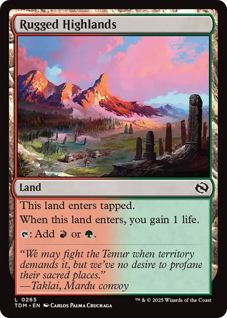 Rugged Highlands [Tarkir: Dragonstorm] 1